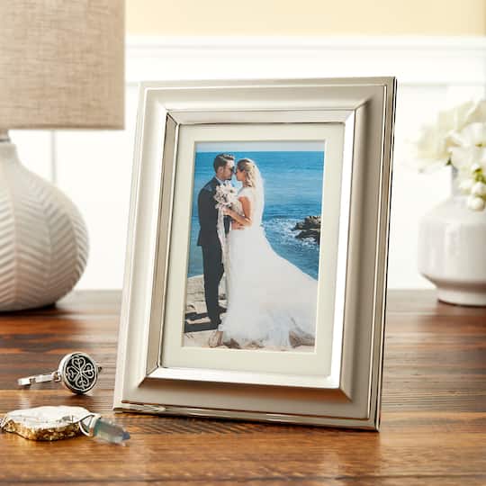 12 Pack: Silver Two-Tone 4" x 6" Frame with Mat, Expressions™ by Studio Décor®